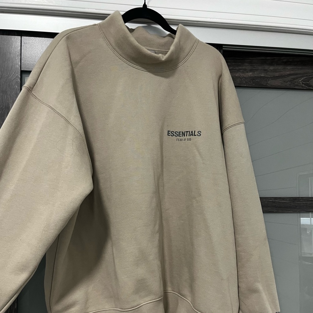 essentials fear of god mock neck crew neck